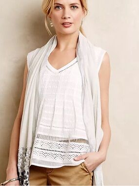 Maeve Lace Ladder cami top from Anthropologie, Size 4